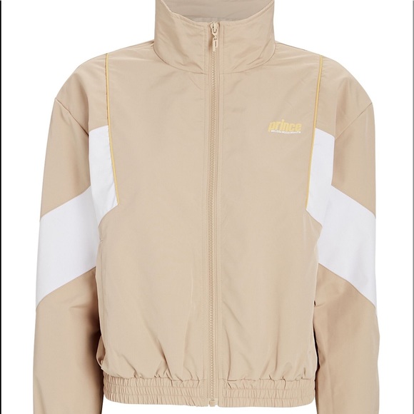 PRINCE
X Melissa Wood Health Track Jacket Taupe NWT - Picture 2 of 8